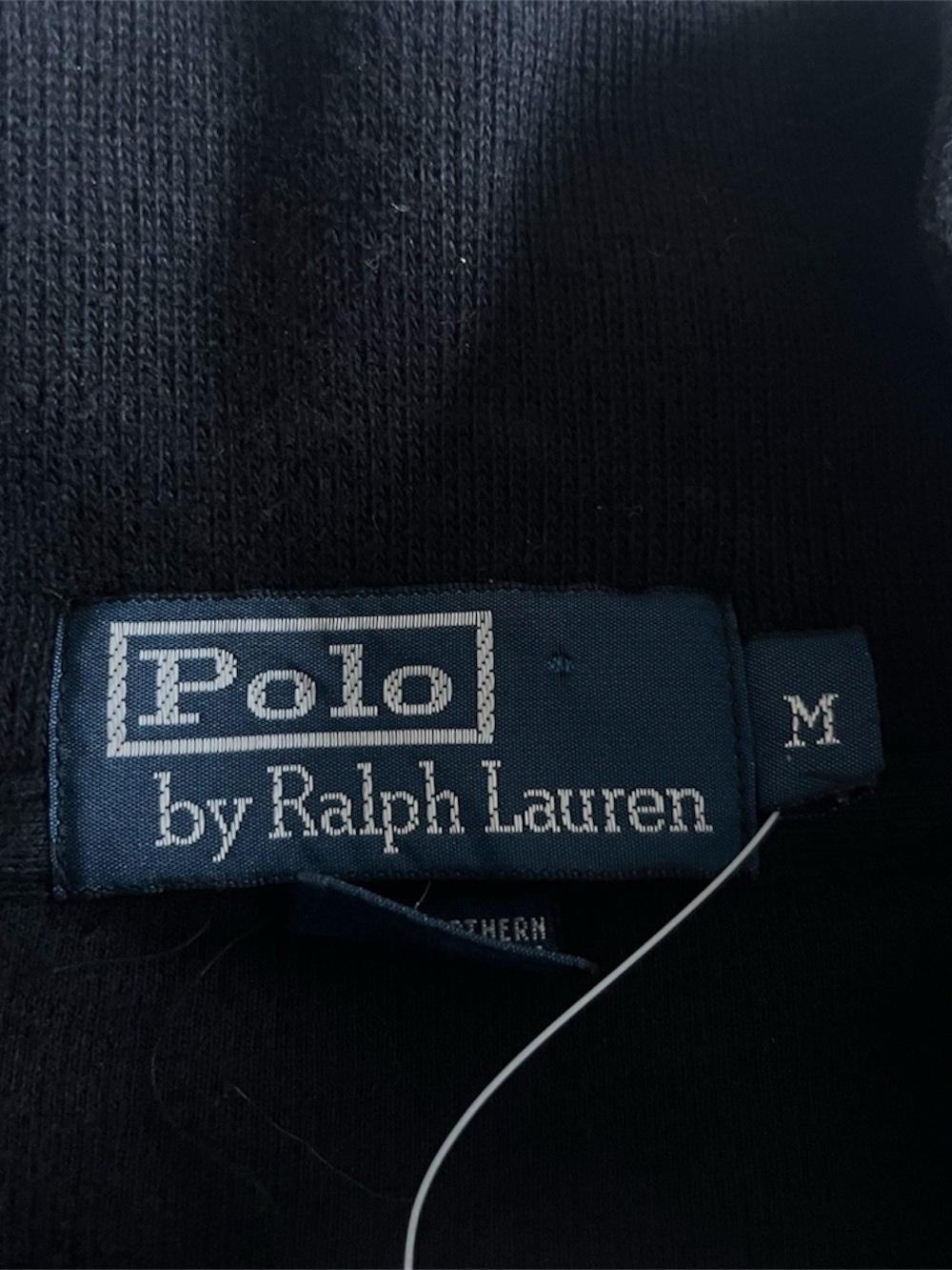 NWT Polo Ralph Lauren Sweater Mens Medium Black Cotton Knit Golf Quarter Zip - Picture 3 of 7